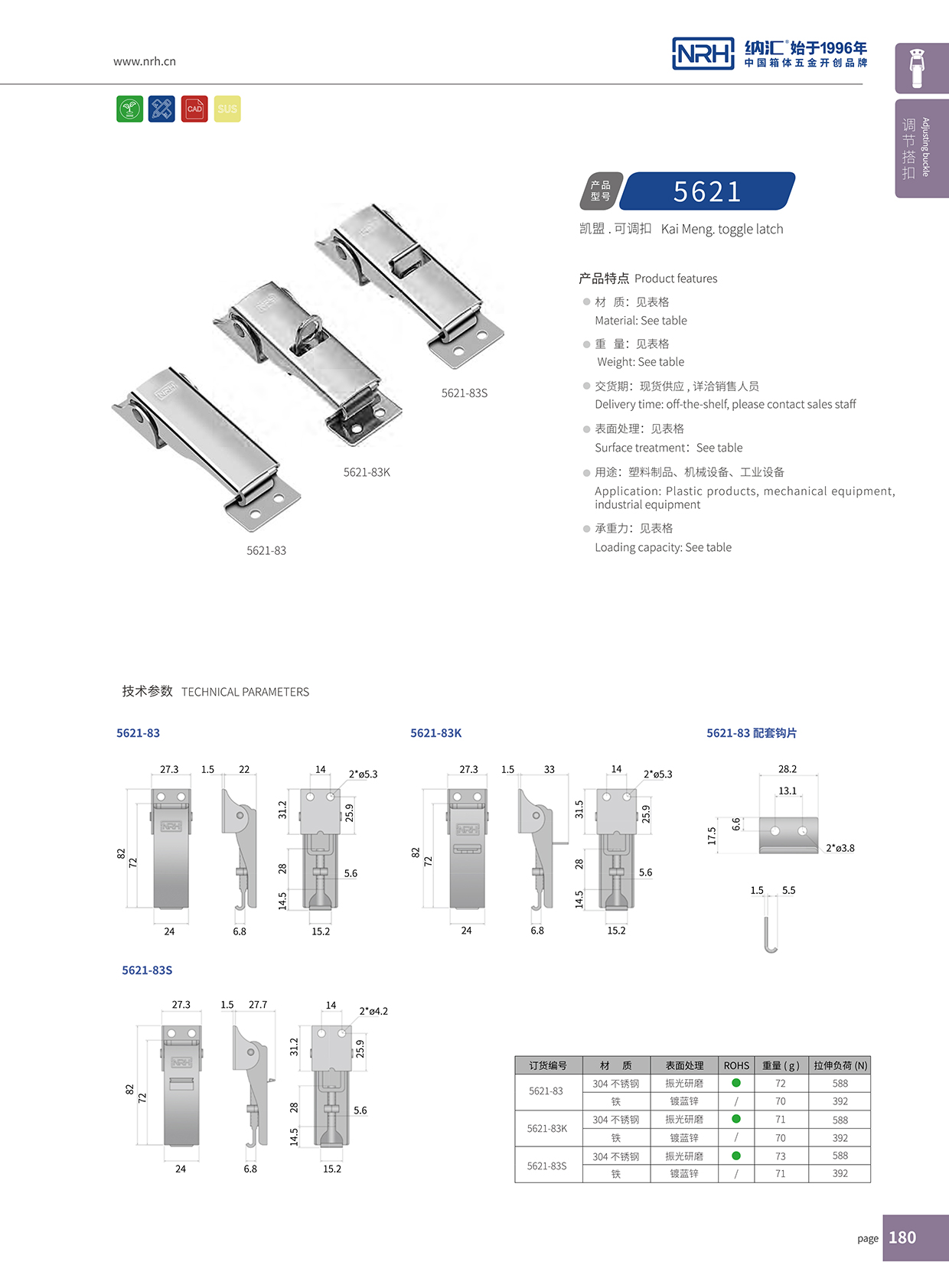  TIKTOK免费版色板/NRH 5621-83k-s04 工程車用TIKTOK国际免费版色板